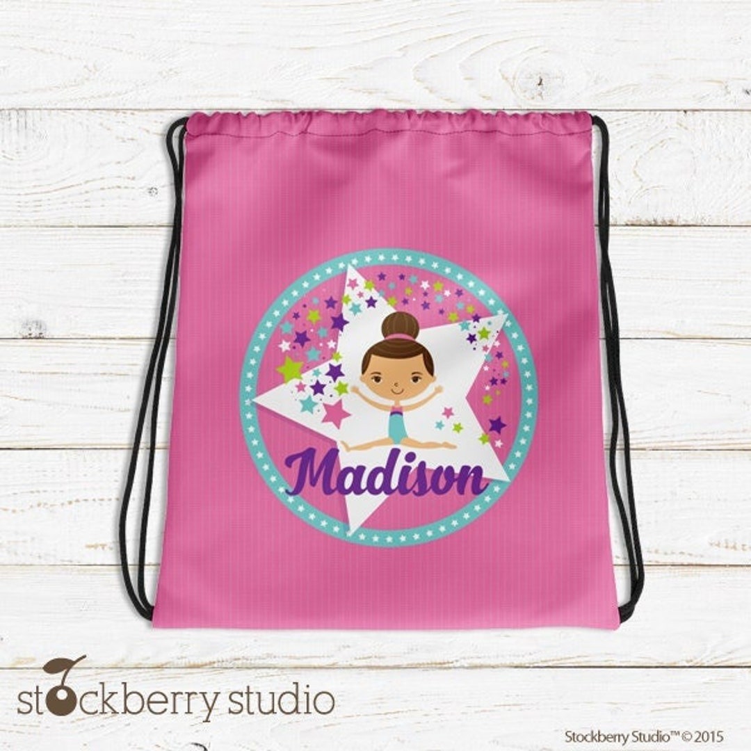 Gymnastics Bag Gymnastics Backpack Personalized Gymnastic Drawstring Bag Gymnastics Gifts for