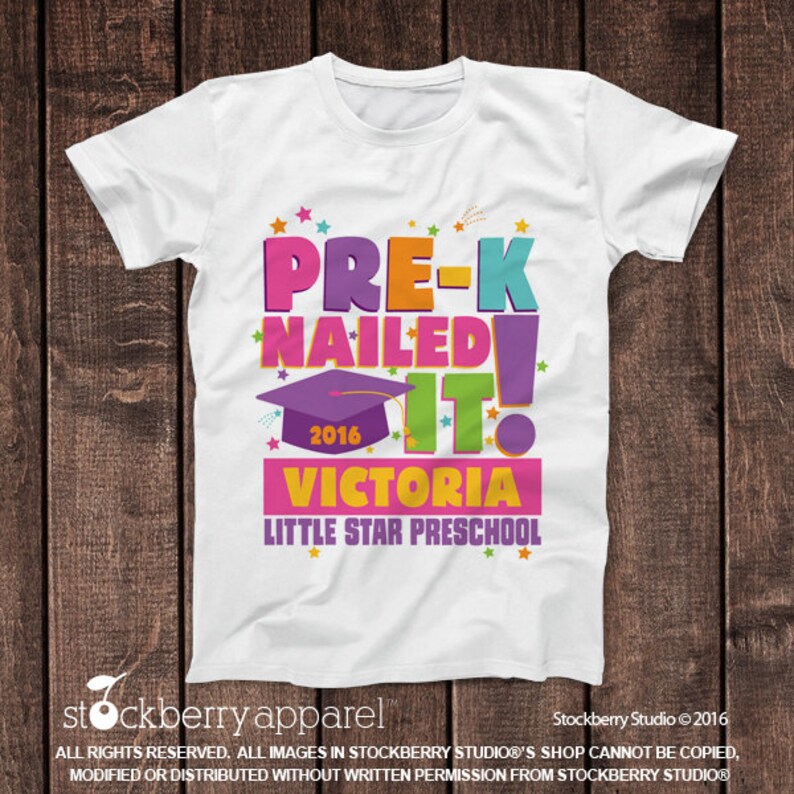 Pre K Graduation Shirt Pre Kindergarten Graduation Shirt Prek Graduate ...