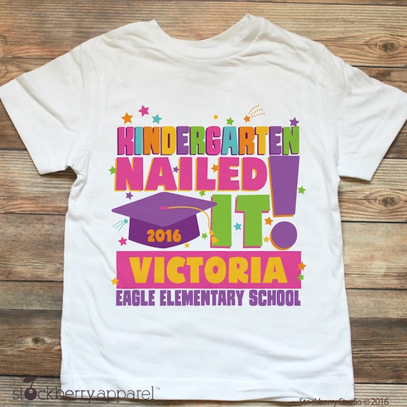 personalized kindergarten graduation t shirts