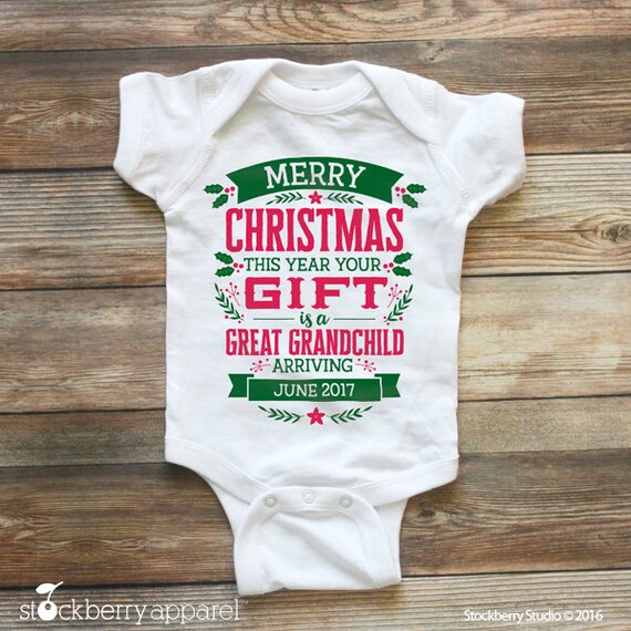 great grandparent baby announcement