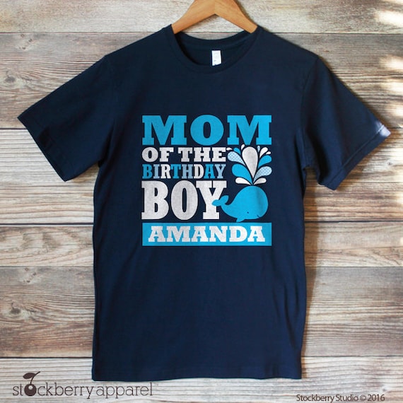 Whale Mom of the Birthday Boy Shirt - Birthday Boy Mom Shirt - Whale Birthday Outfit - Under the Sea Mom Shirt - Family Birthday Shirts Il_570xn