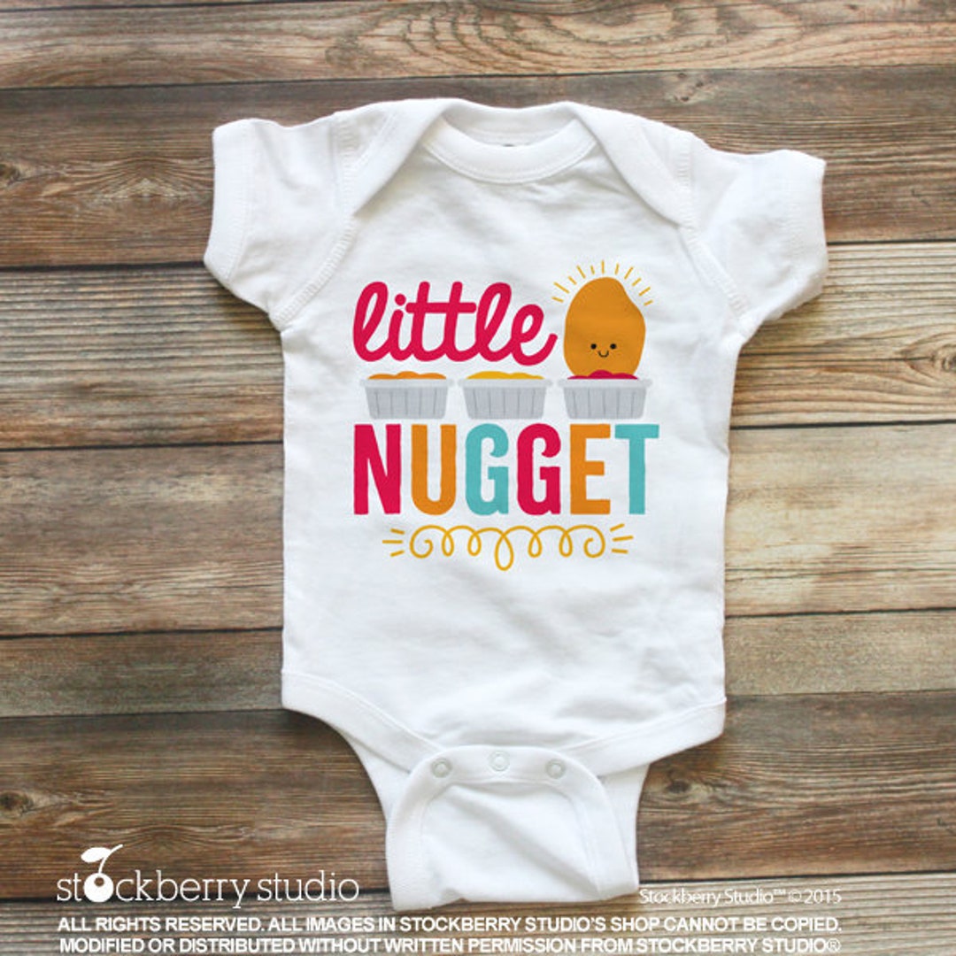 Little Nugget Baby Bodysuit, Chicken Nugget Toddler, Chicken