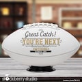 Football for Wedding Reception Garter Toss Great Catch You’re Next Personalized Football with Mr & Mrs Couple Names and Wedding Date Custom