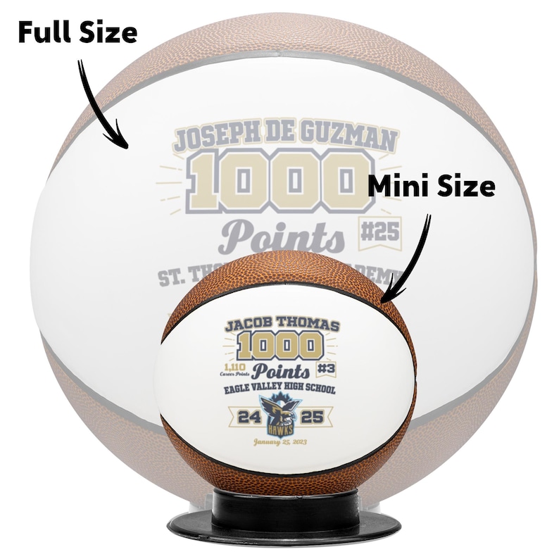 1,000 Point Basketball Personalized Senior Night Gift Team Rebounds ...