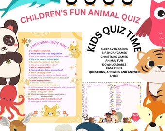Animal Quiz - Etsy Animal Quiz - Etsy