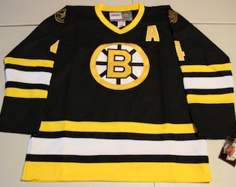 NHL Hockey Vintage Boston Bruins Bobby Orr #4 Sewn Jersey 50 Large Black CCM NWT