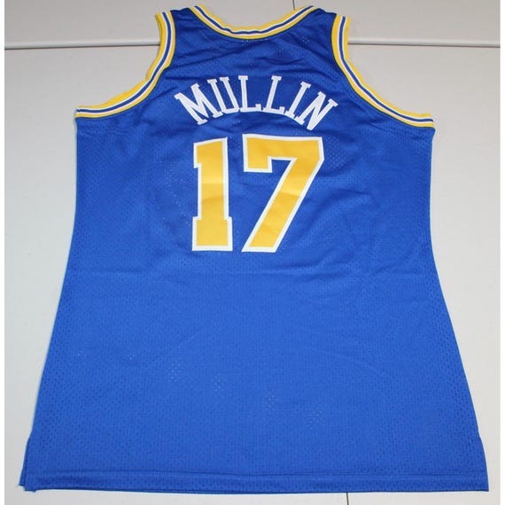 1993-94 Golden State Warriors Chris Mullin Sewn #17 Jersey Large