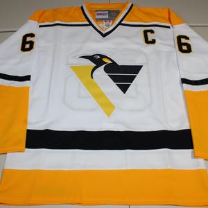 NHL Hockey Pittsburgh Penguins Mario Lemieux #66 Sewn Jersey Sz 50 Ccm White Nwt (**Free N Fast Shipping in USA & Canada**)