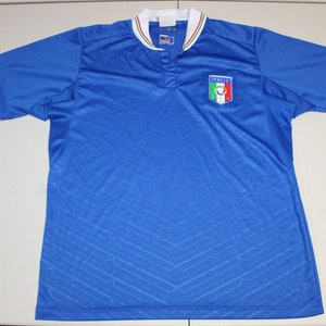 Camiseta del equipo nacional de fútbol de Italia camiseta superior mediana Puma Soccer Futbol azul