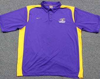 Wilfrid Laurier University Golden Hawks Vintage Polo Shirt Large