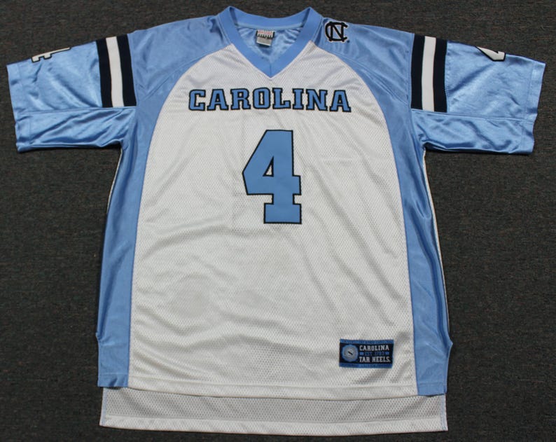 NCAA Vintage North Carolina Tar Heels #4 Fotbollströja Sydd Stor Foot Locker bild 1
