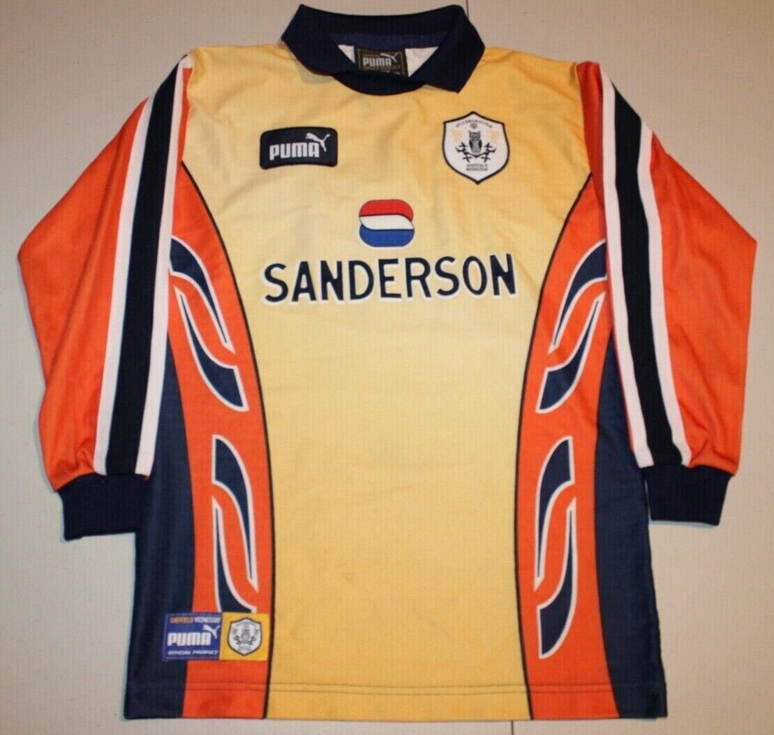 Vintage Sheffield Wednesday Football Long Sleeve Jersey Shirt Sz