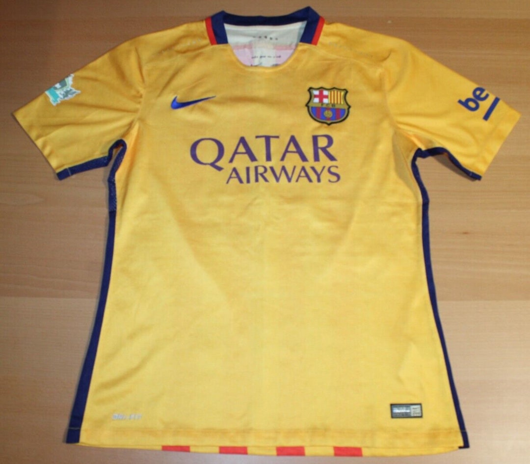 Nike FC Barcelona 2023-24 Men's Away Authentic Match Jersey | WeGotSoccer, image size:1080x945