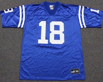 NFL Football Vintage Indianapolis Colts Peyton Manning #18 Jersey Large Puma