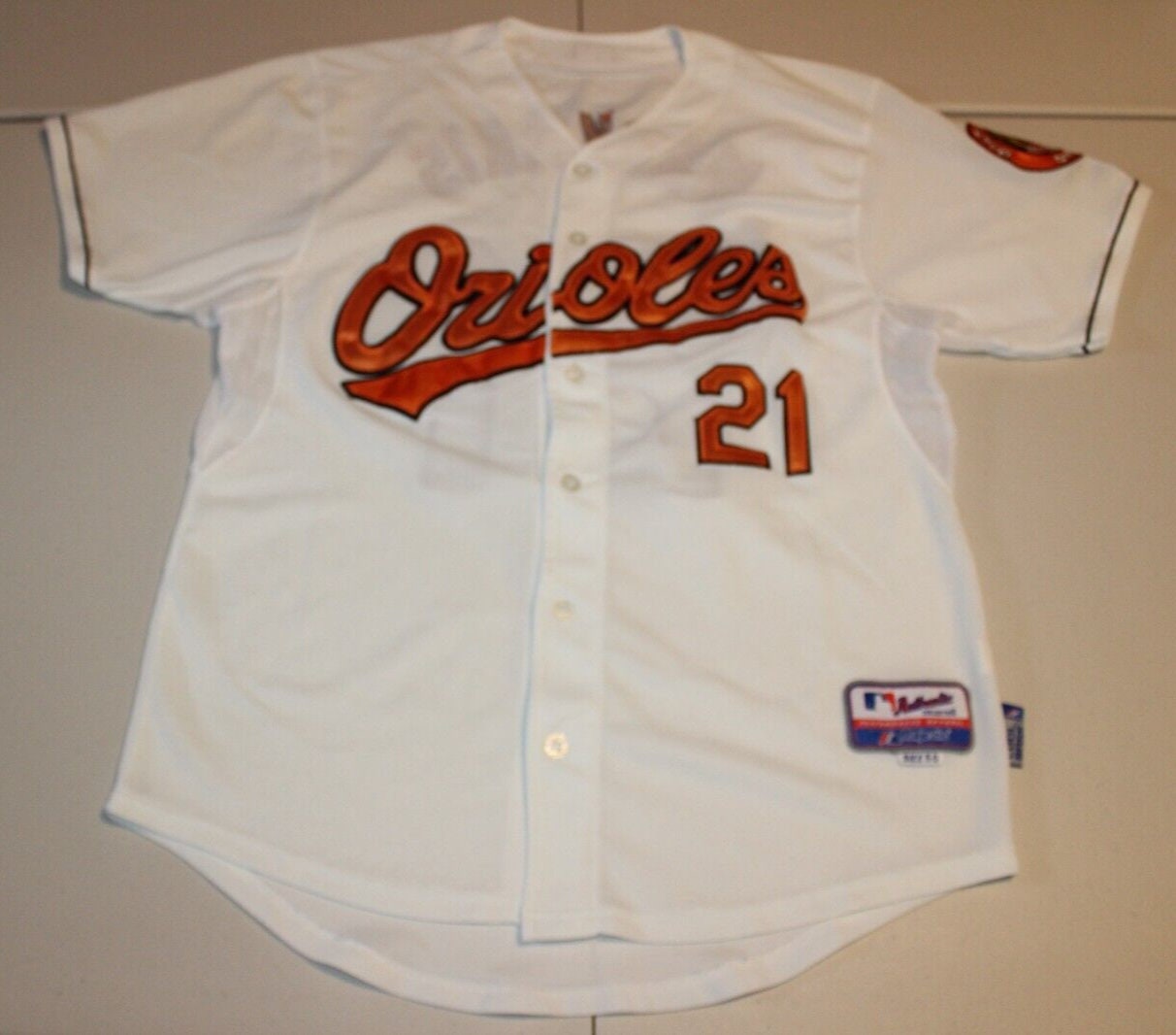 NICK MARKAKIS Baltimore Orioles 2007 Majestic Throwback Home