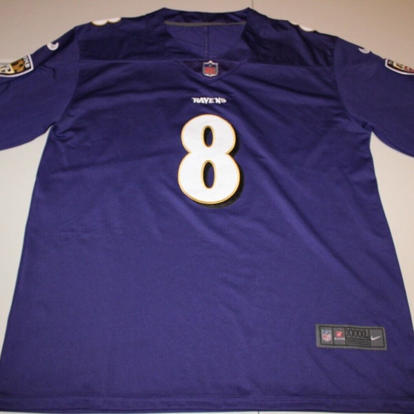 NFL Football Baltimore Ravens Lamar Jackson #8 Jersey cosido Nike 3XL Púrpura (**Envío gratis en EE. UU. y Canadá**)(Dame tu mejor oferta)