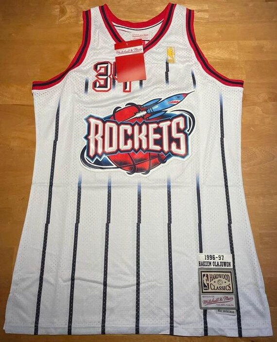 1996-97 NBA Houston Rockets Hakeem Olajuwon #34 Jersey XL