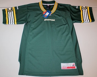 CFL Football Vintage Edmonton Eskimos Sewn Jersey Shirt Small Reebok NWT (**Free Shipping in USA & Canada**)(Give me your Best Offer)