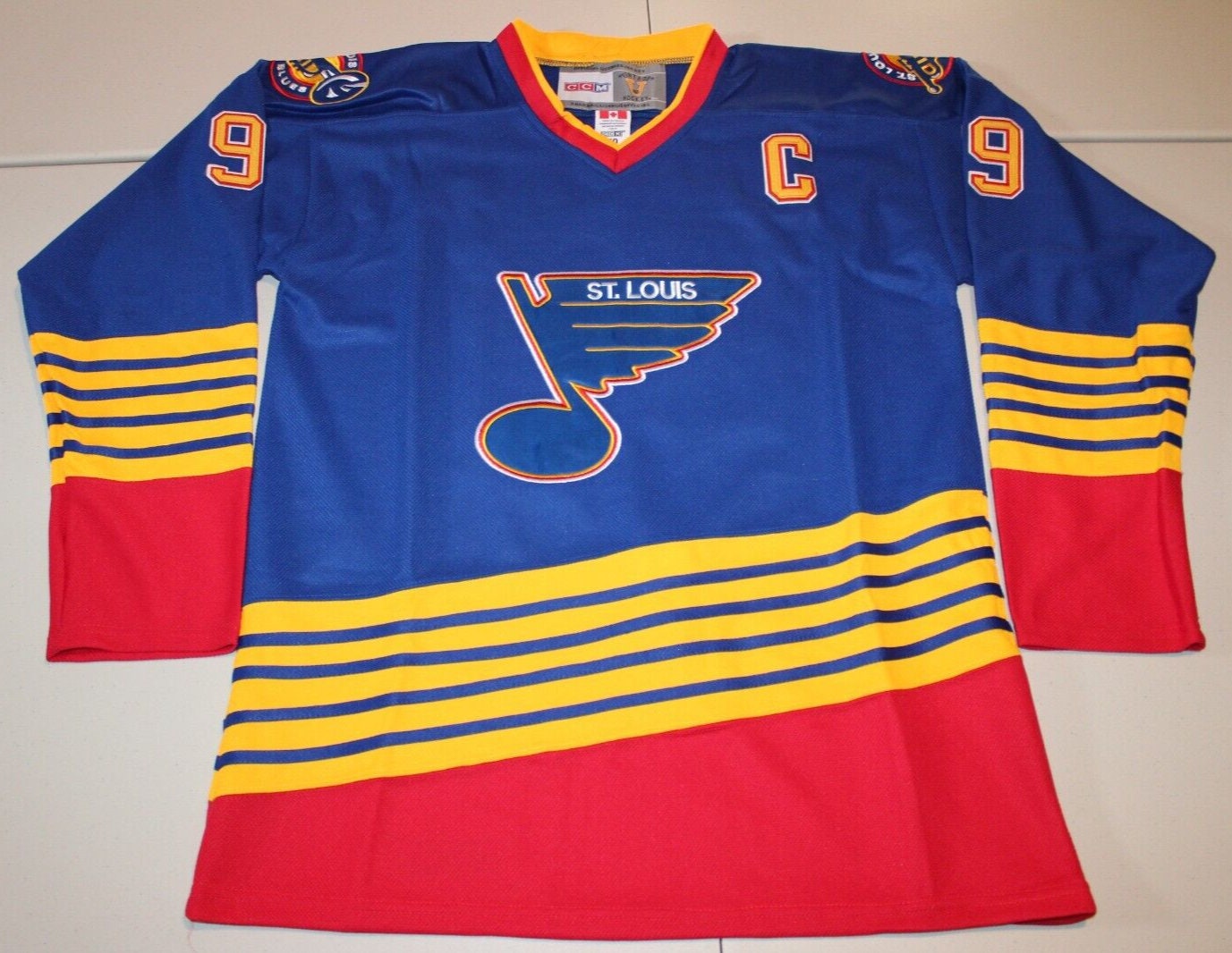 Vtg 90s Wayne Gretzky St Louis Blues T Shirt Mens L Great One NHL