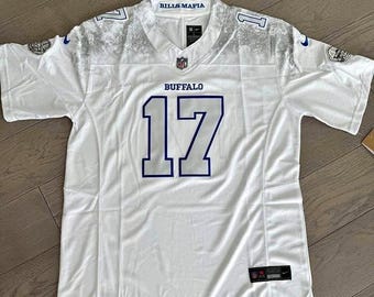 Camiseta cosida Josh Allen #17 de los Buffalo Bills Rivalry de la NFL, talla 3XL, color blanco