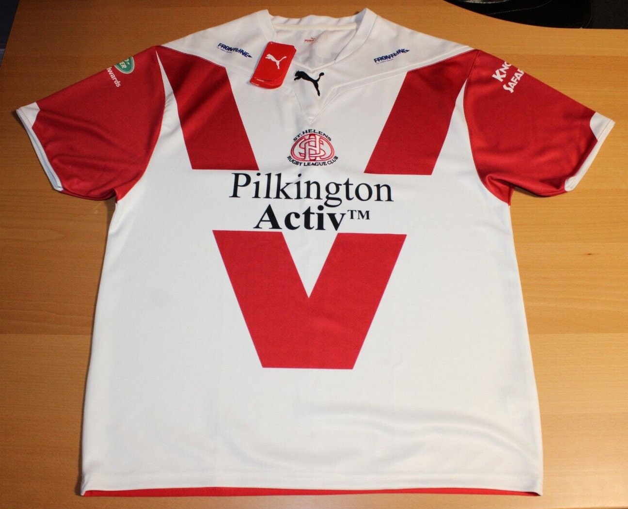 2008 2009 St Helens Saints Rugby League Home Jersey Shirt
