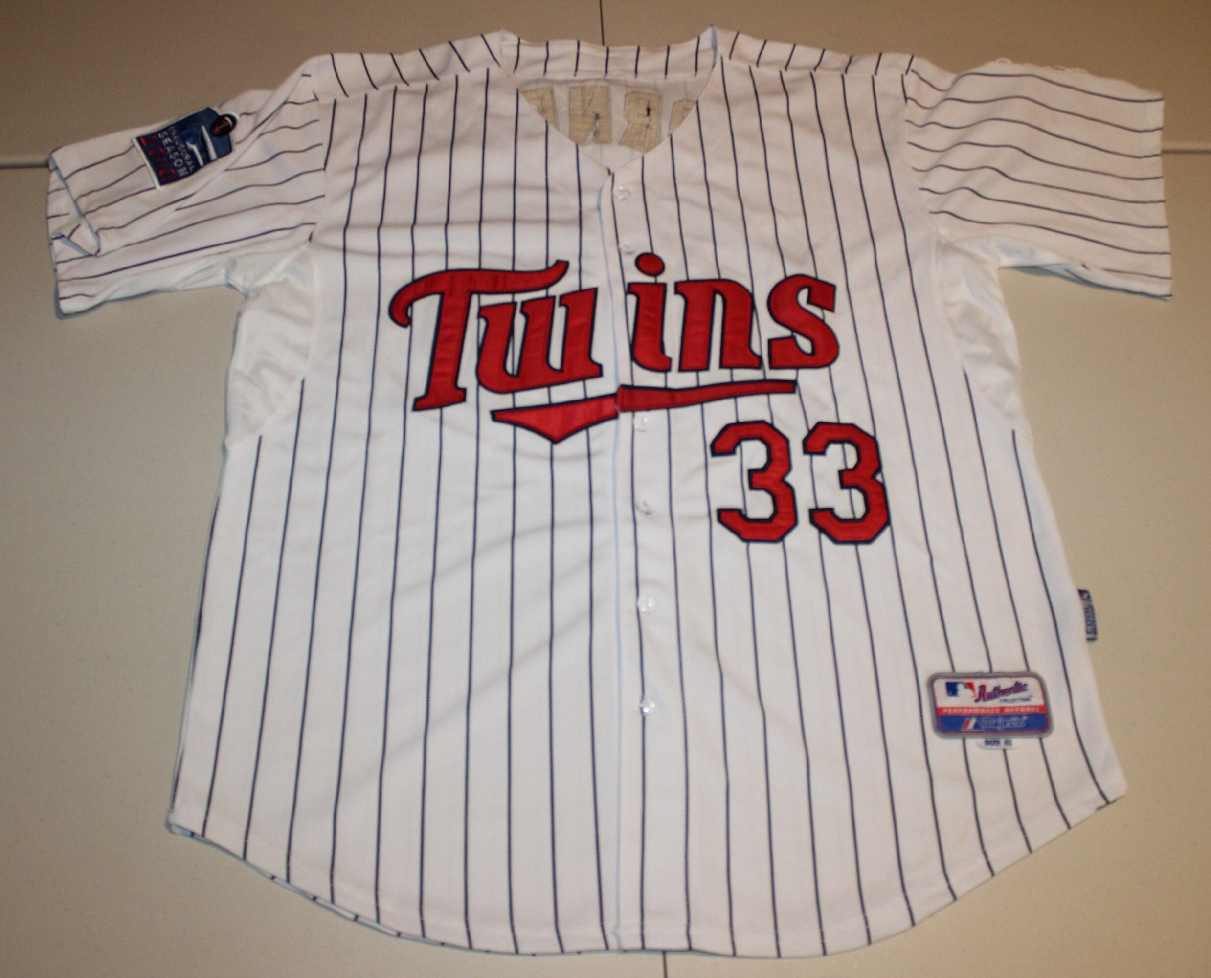 Minnesota Twins No33 Justin Morneau Stitched White(Blue Strip) Cool Base Youth MLB Jersey