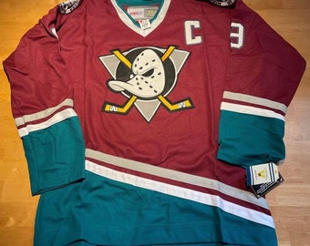NHL Vintage Mighty Ducks Anaheim Paul Kariya #9 Sewn Jersey 52 XL CCM Nwt