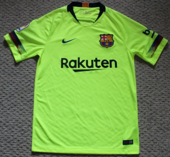 2018-2019 Barcelona Football Club Away Jersey Shirt Small Soccer
