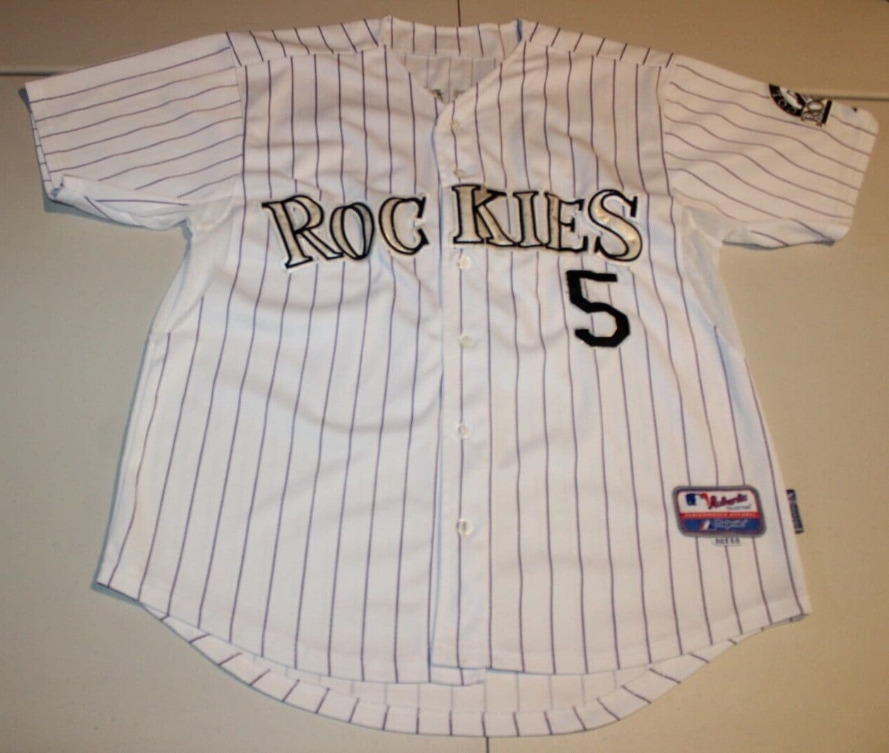 Colorado Rockies MLB Mens Majestic Black Fashion Jersey Size 3XL