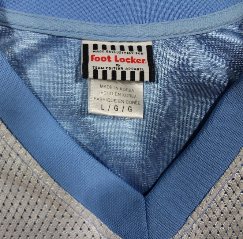 NCAA Vintage North Carolina Tar Heels #4 Fotbollströja Sydd Stor Foot Locker bild 4