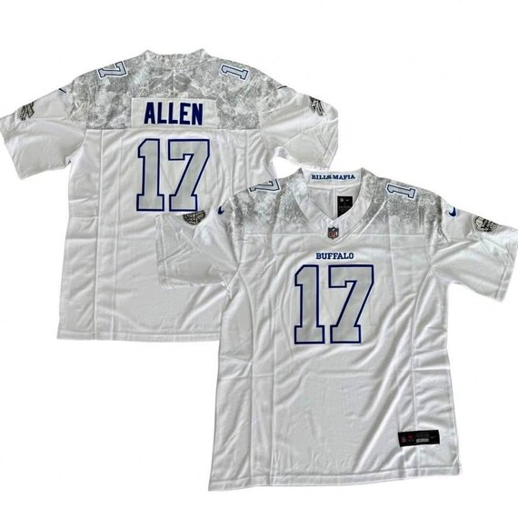 NFL Football Buffalo Bills Rivalry Josh Allen #17 Sewn Jersey 3XL