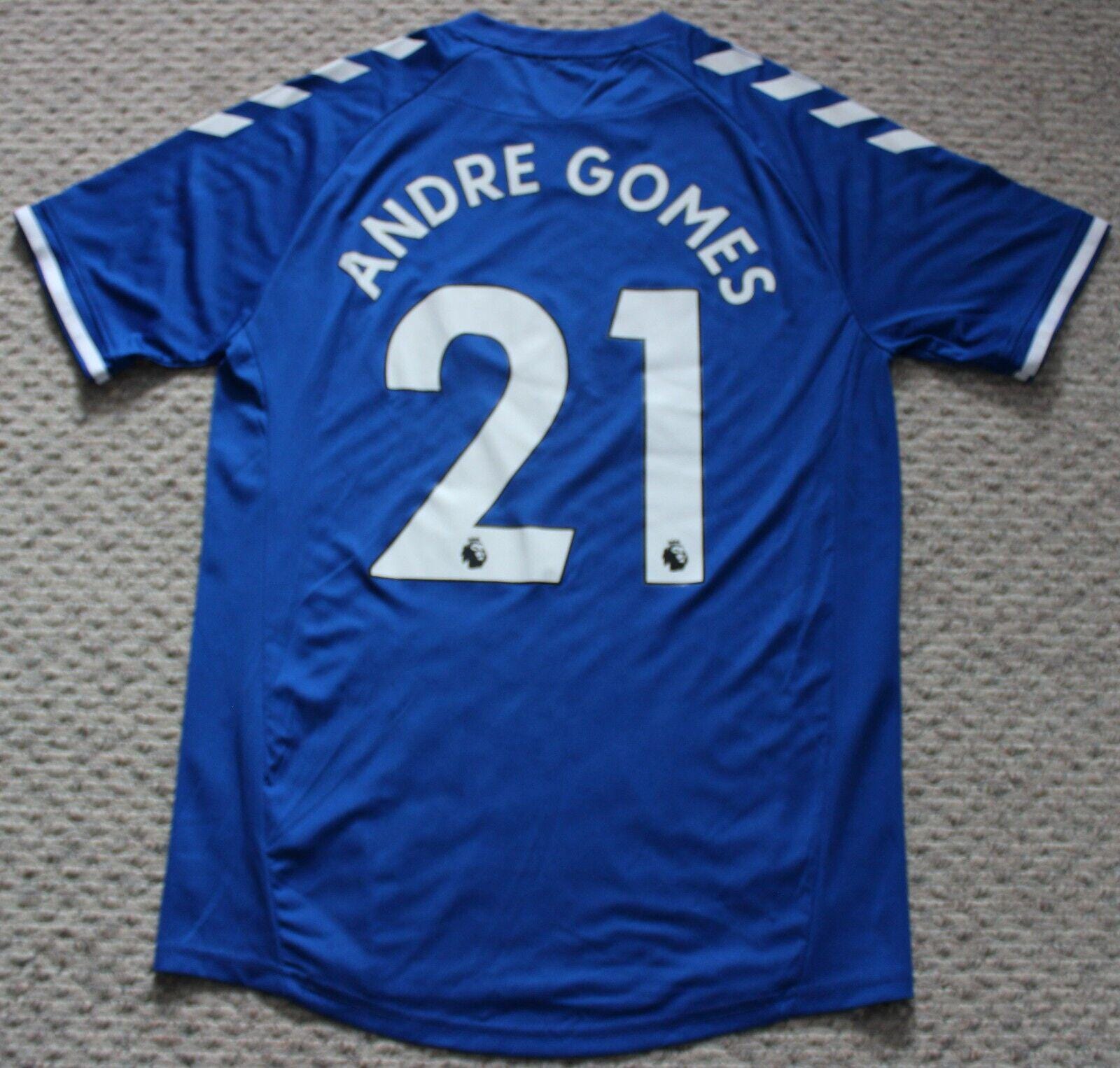 2020-2021 Everton Football Club André Gomes #21 Jersey Shirt Small