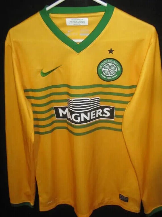 Vintage Nike Celtic FC Carling Scotland Soccer Football Jersey Small Yellow free Shipping in USA Canadagive Me Your Best Offer Etsy