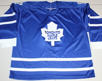 NHL Hockey Vintage 90s Toronto Maple Leafs Sewn Jersey Adult Large CCM Blue