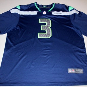 NFL Football Russell Wilson Seattle Seahawks #3 Sewn Jersey 3XL XXXL Nike (**Free Shipping in USA & Canada**)(Give me your Best Offer)
