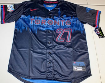 Camisa City Connect de Vladimir Guerrero Jr. do Toronto Blue Jays, tamanho XL, edição de 50º aniversário.