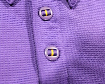 Polo vintage Wilfrid Laurier University Golden Hawks grand format