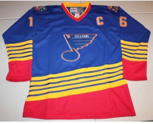 St. Louis Blues NHL Brett Hull Vintage Sewn Name Number Jersey