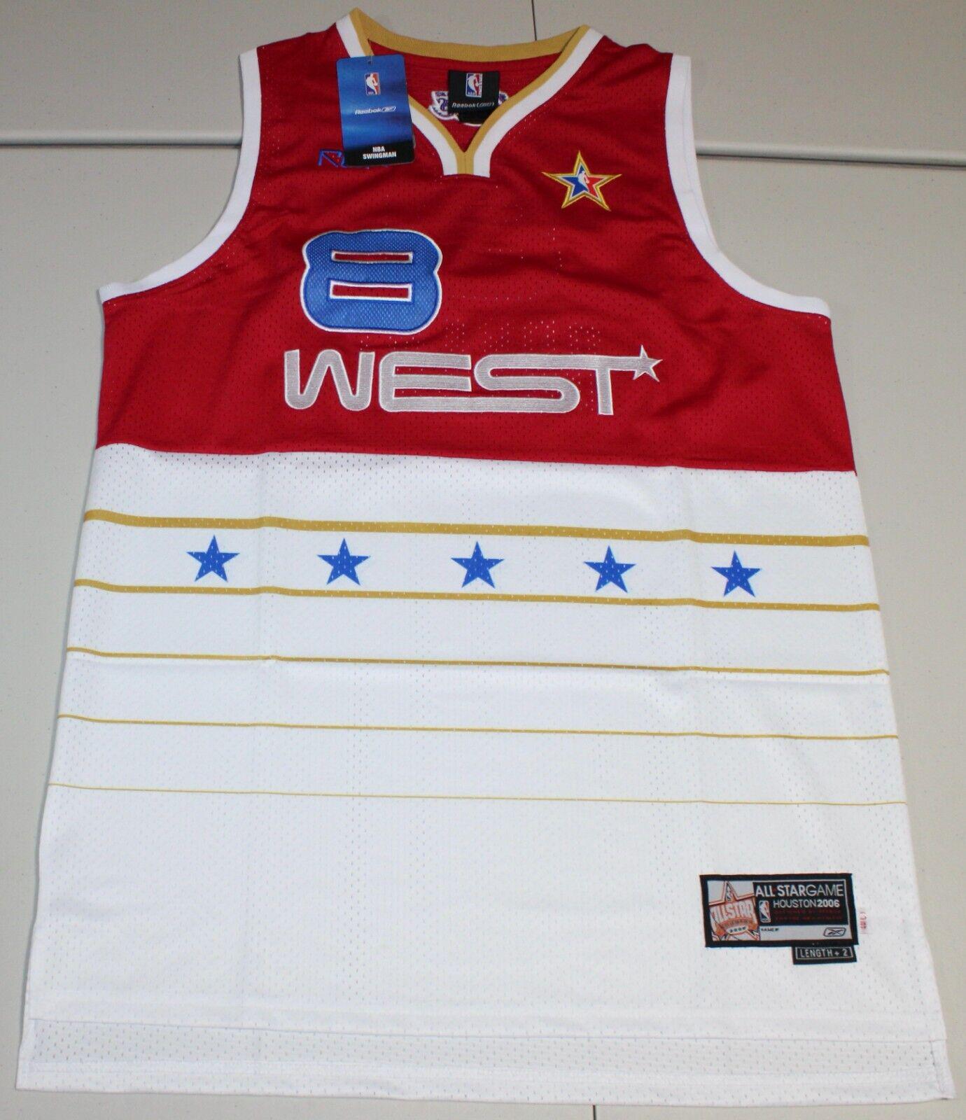 Reebok NBA All-Star Bryant 8 ユニフォーム 2006 NBA All-star Game West Team Kobe Bryant #8 Sewn Jersey Large