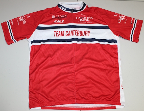 Maillot Cyclisme Louis Garneau Homme - Bleu/blanc, Manches Courtes, Fermeture Zip, Taille XL - Occasion