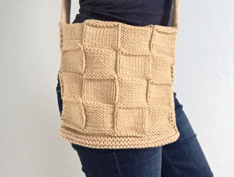 Cross Body Bag // Knitting Pattern // Cross Body Bag Pattern | Etsy