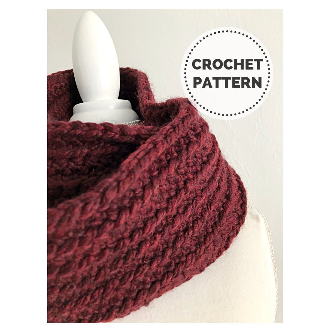 Chunky Crochet Scarf Pattern // Crochet Pattern // Ribbed - Etsy