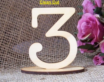 10cm Wooden Table Number SETS with base, Freestanding, Wedding, Engagement, Cafe, Function, Restaurant, Party, Ply, Timber, by VividLaser-A