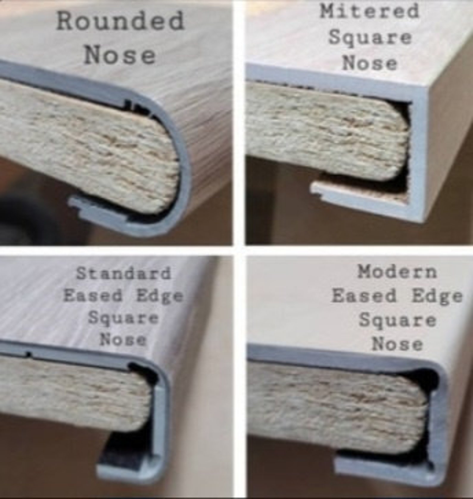 Flooring Stair Tread Profile Sample: Vinyl, Laminate, LVP, LVT - Etsy
