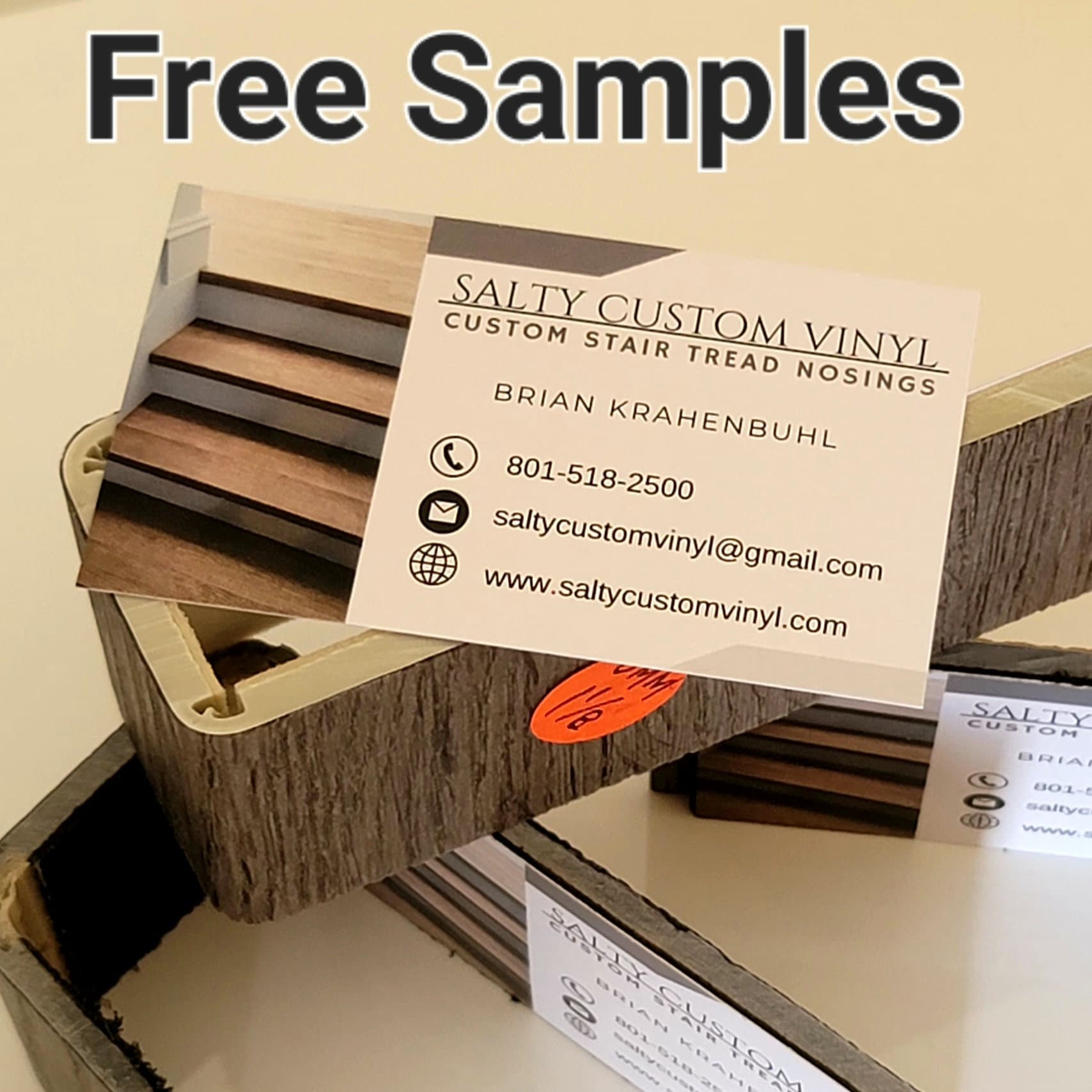 SAMPLING DATA BOOK / DOWN STAIRE❗️ Flooring Stair Tread Profile Sample: Vinyl, Laminate, LVP, LVT - Etsy