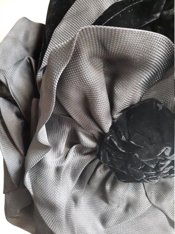 Vintage 1980s Paul Louis Orrier black velvet silk… - image 5