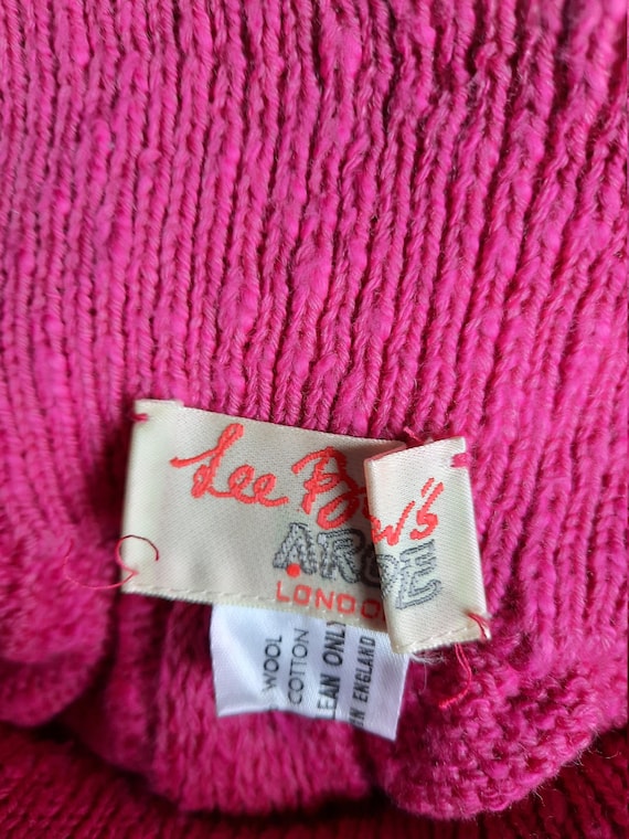 Vintage 1980s Lee Bender's Arcade sweet pink wool cot… - Gem