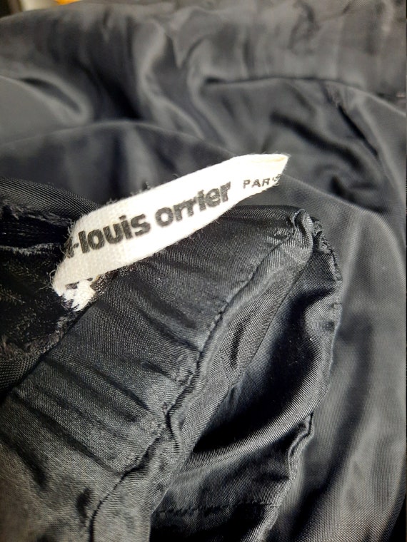 Vintage 1980s Paul Louis Orrier black velvet silk… - image 8