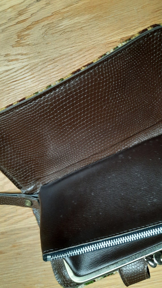 Welsh wool vintage 1960s tapestry purse Gem