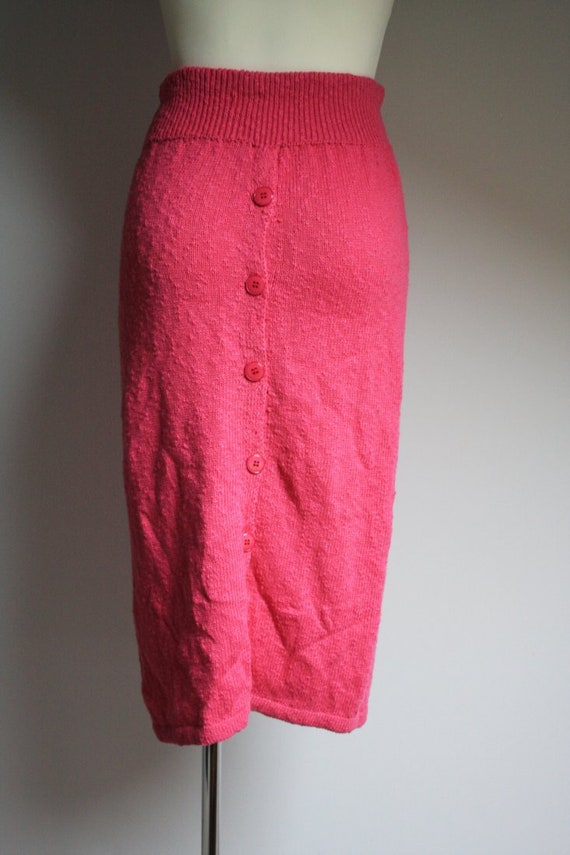 Vintage 1980s Lee Bender's Arcade sweet pink wool… - image 1